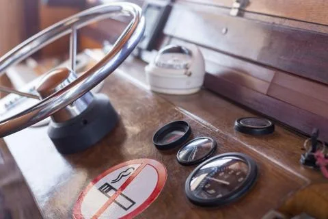 Captain cabin ship Stock Photos