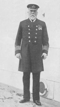 Captain Edward John Smith Rd Rnr January 27 1850 To April 15 1912 Captain Of 库存照片
