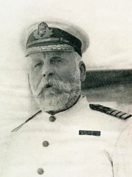 Captain Edward John Smith Rd Rnr January 27 1850 To April 15 1912. Captain Of 库存照片