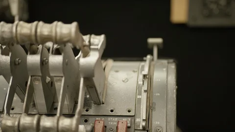 Captain hand accelerating on the flap lever in commercial airliner flight Stock Footage 99985106