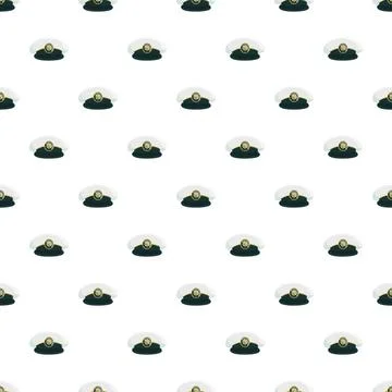 Captain hat nautical pattern symbolizing sea travel and leadership Illustrazione stock
