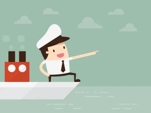 Captain Stock Illustration