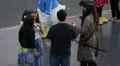 Captain Jack Sparrow Children Film Movies Costumes Street Performers Hollywood HD Footage