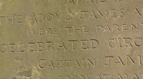 Captain james cook gravestone Video stock 8663090