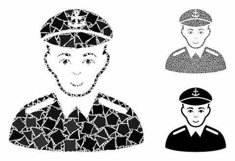 Captain Mosaic Icon of Humpy Elements イラスト素材