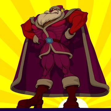Captain santa Illustrazione stock
