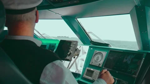 Captain Talks with His First Mate Stockbeeldmateriaal 278167548