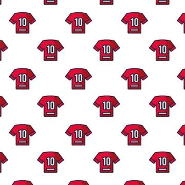 Captain tshirt uniform team pattern Stock Illustration