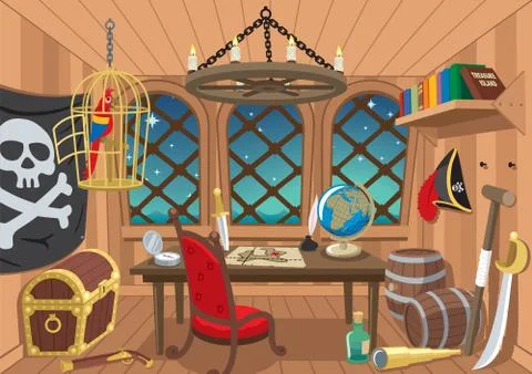 Captain’s Cabin Stock Illustration