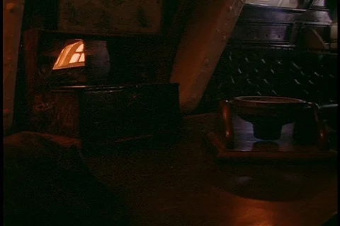 Captain's quarters aboard the HMS Bounty Stock Footage 86751869