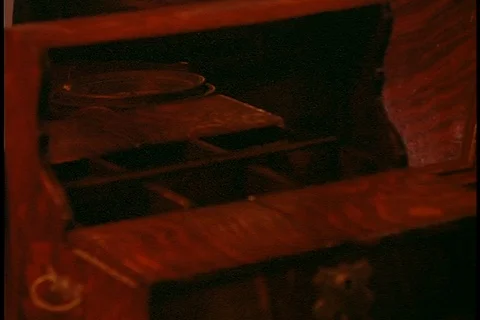 Captain's quarters aboard the HMS Bounty Stock-Footage 86751878