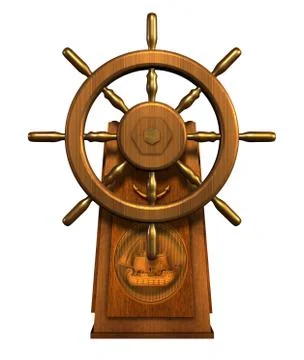 Captain's Wheel Stock Illustration