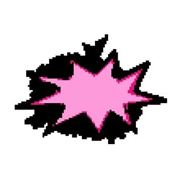 Caption comic speech bubble pixel art vector illustration Stock Illustration