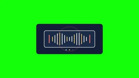 Caption Wave Cue Green Screen Overlay Stock-Footage 342933436