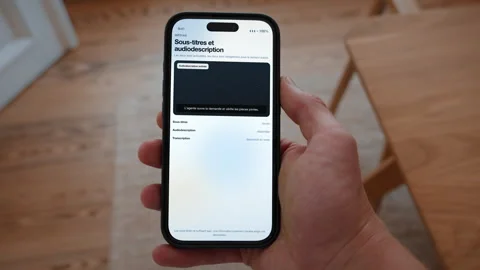 Captions and audio description switched on, making media accessible concept Stock Footage 345404101