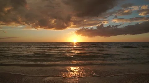 Captiva Florida Sunset Beach Stock Footage 60933460