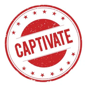 CAPTIVATE stamp sign Stock Illustration