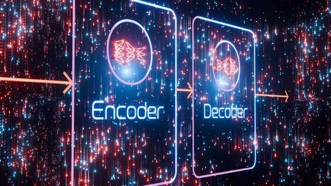 Captivating 3D Visualization of Transformer Neural Network Architecture, 3D Stock Illustration