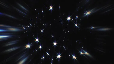 A captivating abstract animation with a stunning starry background Stock Footage 315176431