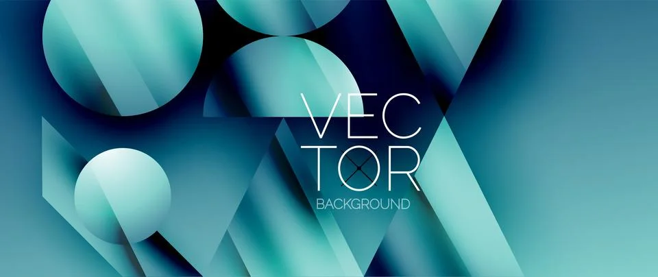 Captivating abstract backdrop composed of interlocking triangles and circles 스톡 일러스트