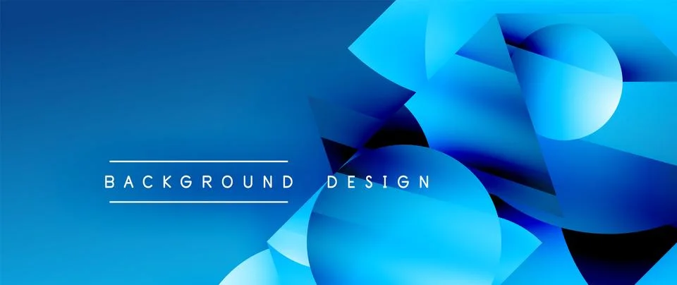 Captivating abstract backdrop composed of interlocking triangles and circles Illustrazione stock