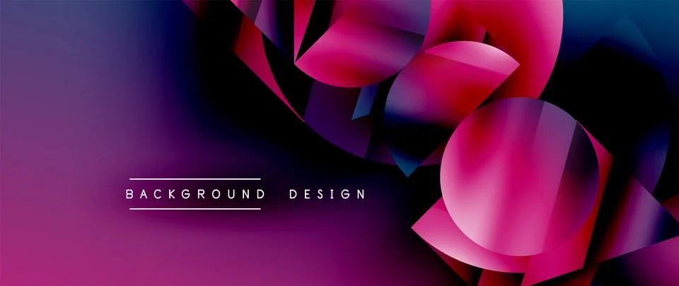 Captivating abstract backdrop composed of interlocking triangles and circles イラスト素材