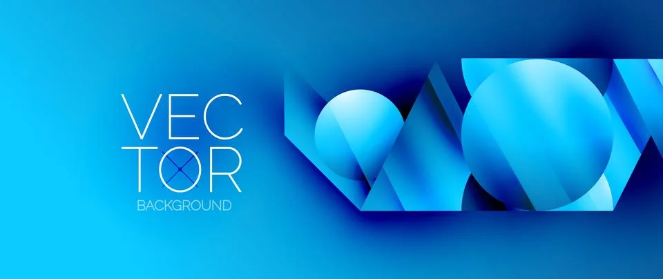 Captivating abstract backdrop composed of interlocking triangles and circles Illustrazione stock