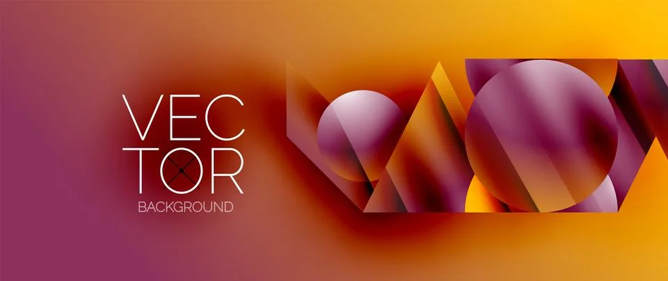 Captivating abstract backdrop composed of interlocking triangles and circles Illustrazione stock