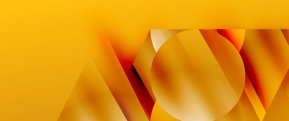 Captivating abstract backdrop composed of interlocking triangles and circles Stock Illustration