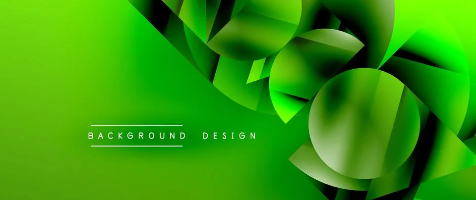 Captivating abstract backdrop composed of interlocking triangles and circles Stock Illustration