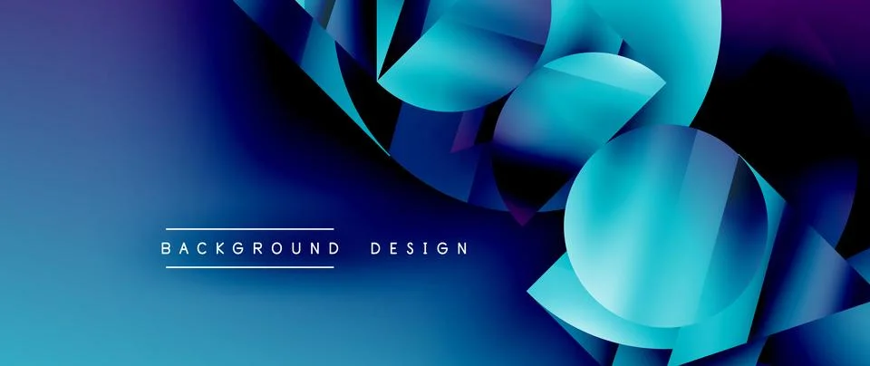 Captivating abstract backdrop composed of interlocking triangles and circles イラスト素材