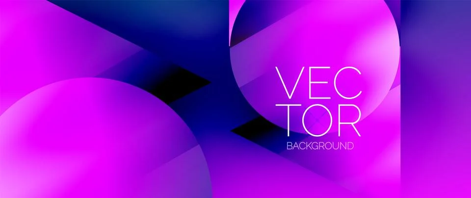 Captivating abstract backdrop composed of interlocking triangles and circles Stock Illustration