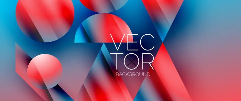 Captivating abstract backdrop composed of interlocking triangles and circles 스톡 일러스트