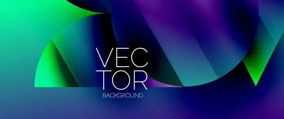 Captivating abstract backdrop composed of interlocking triangles and circles イラスト素材