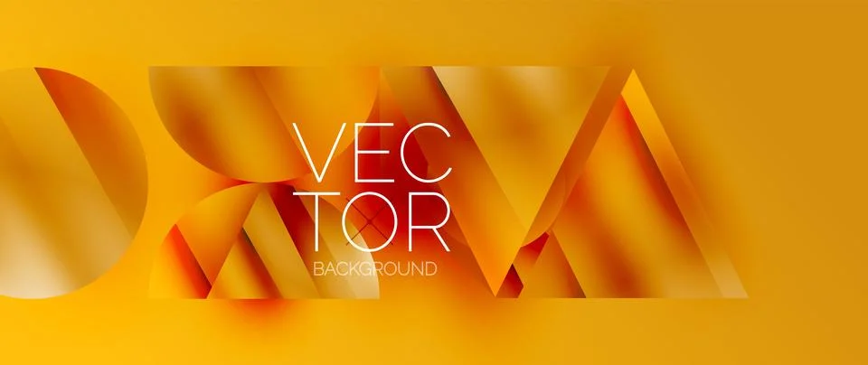 Captivating abstract backdrop composed of interlocking triangles and circles イラスト素材