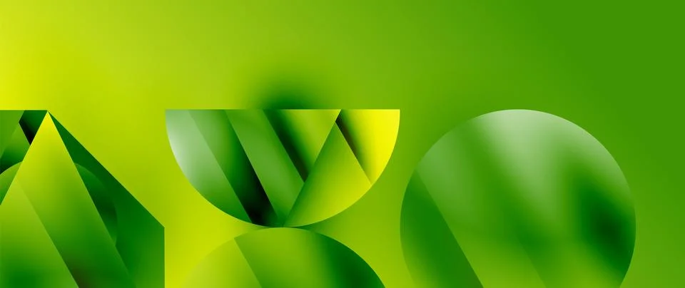 Captivating abstract backdrop composed of interlocking triangles and circles Stock Illustration