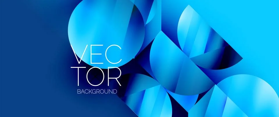 Captivating abstract backdrop composed of interlocking triangles and circles Illustrazione stock