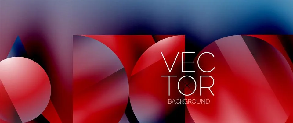 Captivating abstract backdrop composed of interlocking triangles and circles Stock Illustration