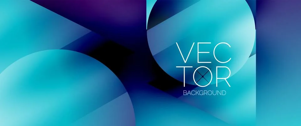 Captivating abstract backdrop composed of interlocking triangles and circles Stock Illustration