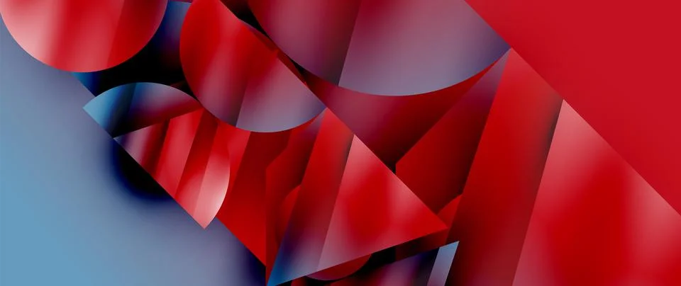Captivating abstract backdrop composed of interlocking triangles and circles 스톡 일러스트