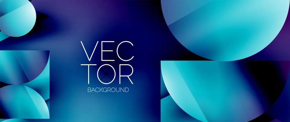 Captivating abstract backdrop composed of interlocking triangles and circles Stock Illustration