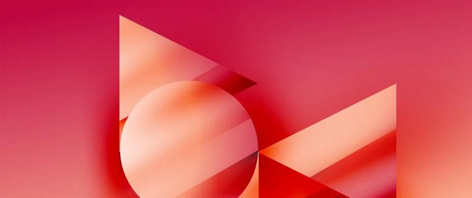 Captivating abstract backdrop composed of interlocking triangles and circles イラスト素材