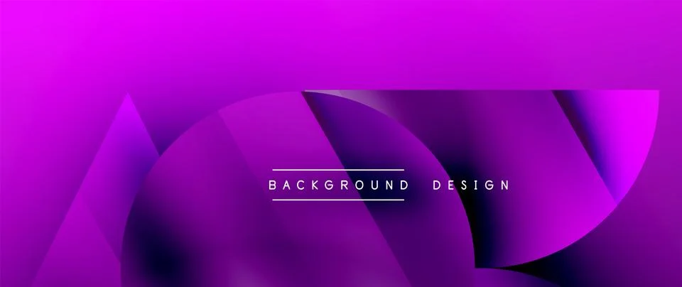 Captivating abstract backdrop composed of interlocking triangles and circles Illustrazione stock