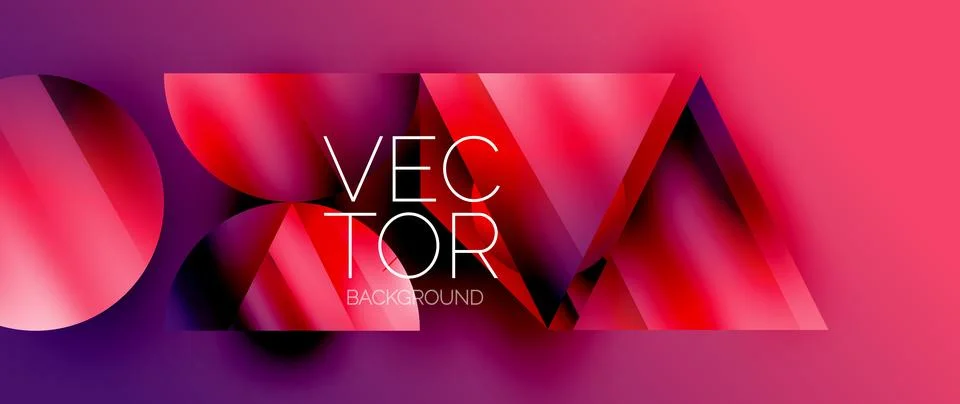 Captivating abstract backdrop composed of interlocking triangles and circles イラスト素材