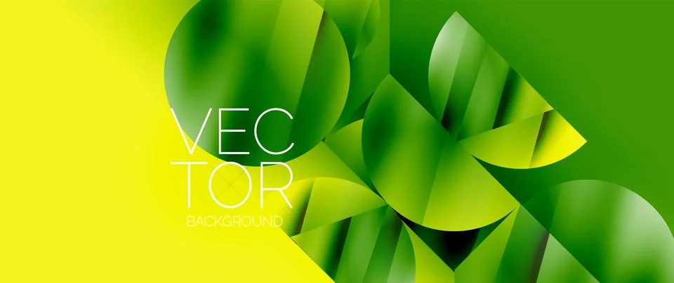 Captivating abstract backdrop composed of interlocking triangles and circles Stockillustratie