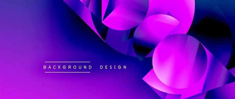 Captivating abstract backdrop composed of interlocking triangles and circles Stock Illustration