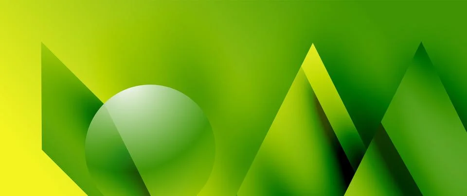 Captivating abstract backdrop composed of interlocking triangles and circles イラスト素材