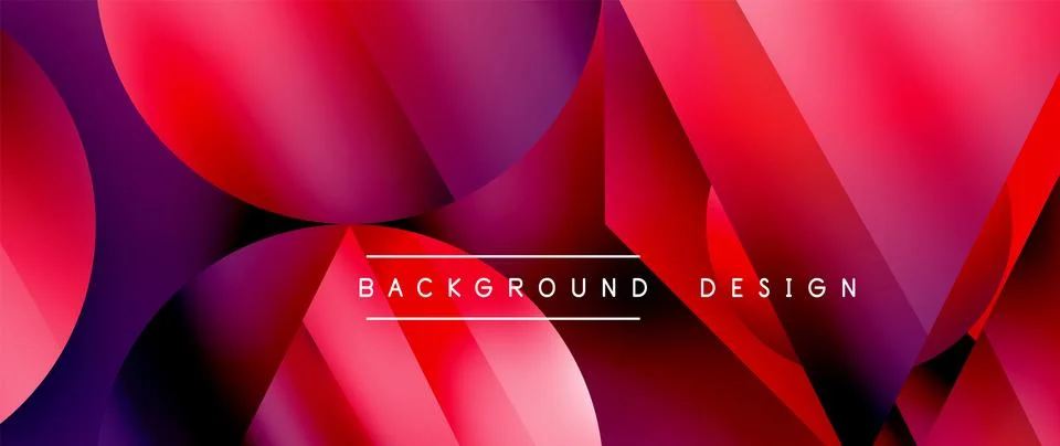 Captivating abstract backdrop composed of interlocking triangles and circles Illustrazione stock