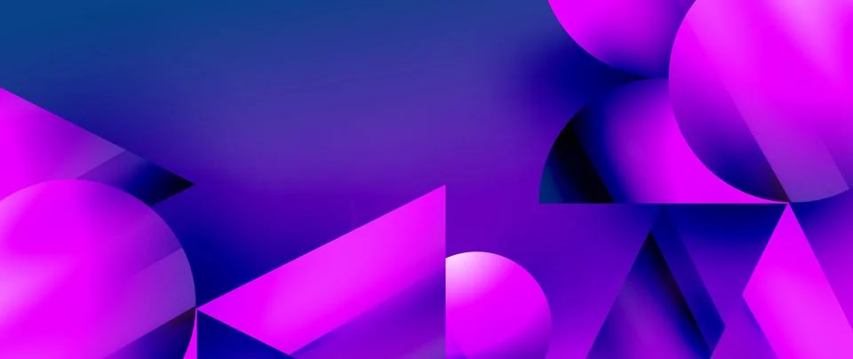 Captivating abstract backdrop composed of interlocking triangles and circles イラスト素材