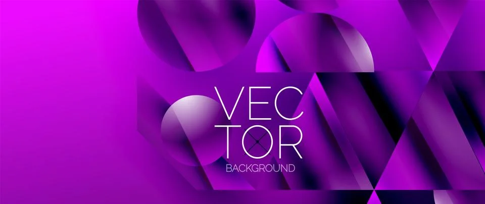 Captivating abstract backdrop composed of interlocking triangles and circles Stock Illustration